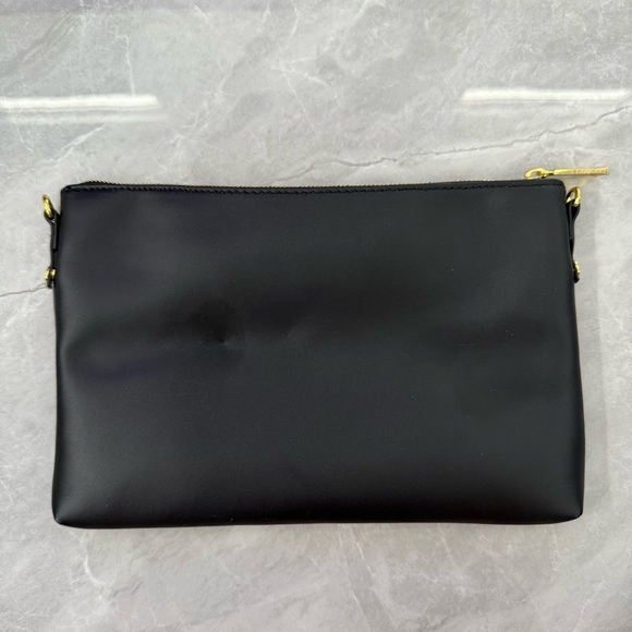 NWOT Joy & Iman Leather Velvet Clutch Crossbody Strap Purse Zipper Closure Bag - Picture 10 of 15